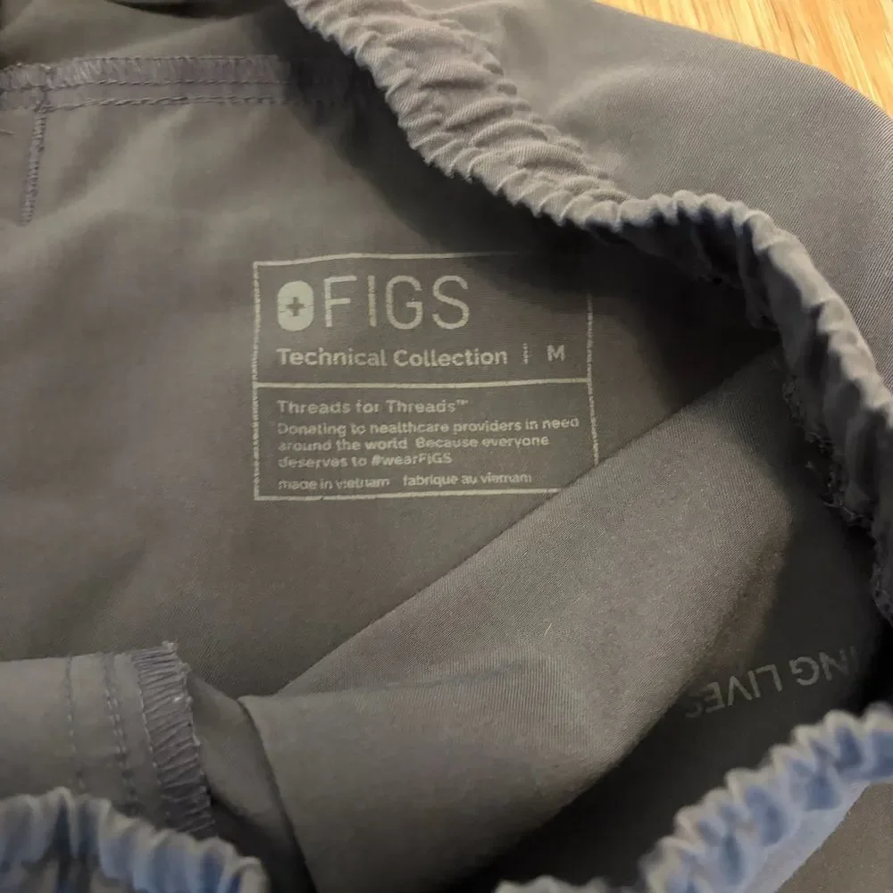 Figs Tansen Jogger Scrub Pants Gray Men’s Medium Nurse Doctor Hospital
